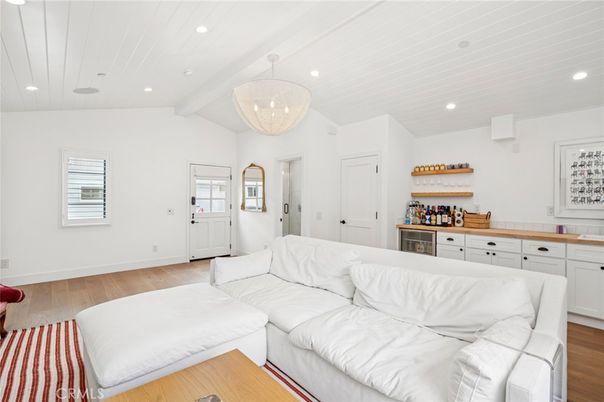 Chandelier, Interior, Kitchen, Living room, Recessed Lighting, Wood Texture Flooring