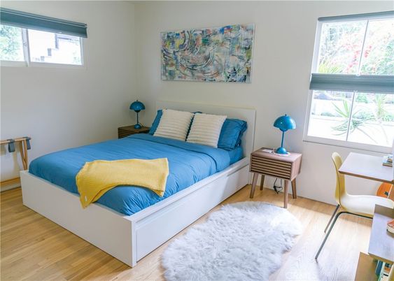 Bedroom, Interior, Wood Texture Flooring