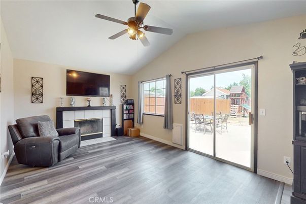 Fireplace, Interior, Wood Texture Flooring