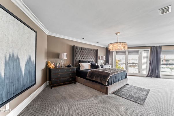 Bedroom, Chandelier, Interior