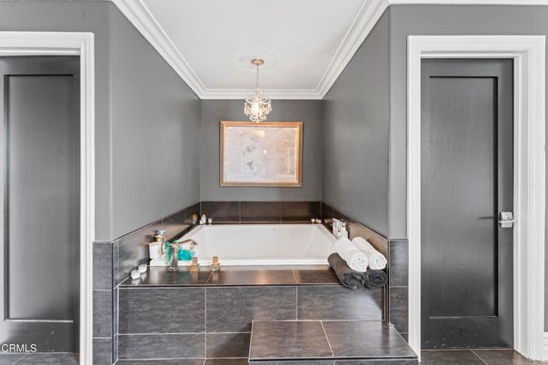 Bathroom, Chandelier, Interior