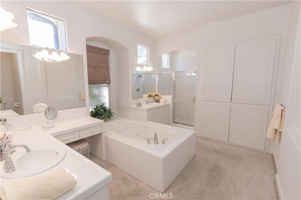Bathroom, Dual Sink Vanities, Glass Shower, Interior, Tile Countertops
