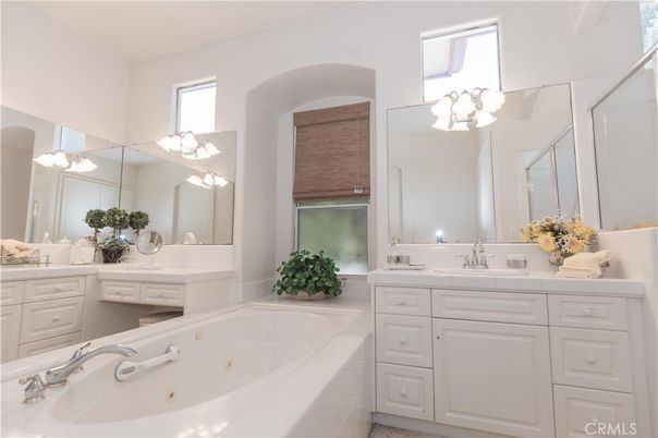 Bathroom, Dual Sink Vanities, Glass Shower, Interior, Tile Countertops