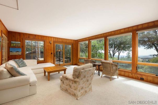 Interior, Living room, Sun Room, Wooden Walls