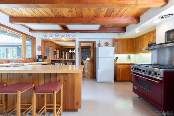 Interior, Kitchen, Stainless Steel Appliances, Wooden Beams, Wooden Ceilings