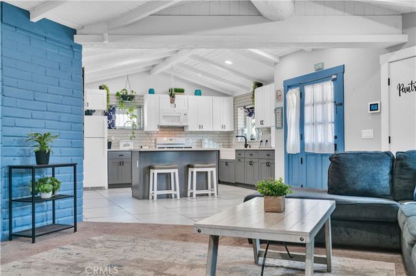 Interior, Kitchen, Recessed Lighting, Stone Walls