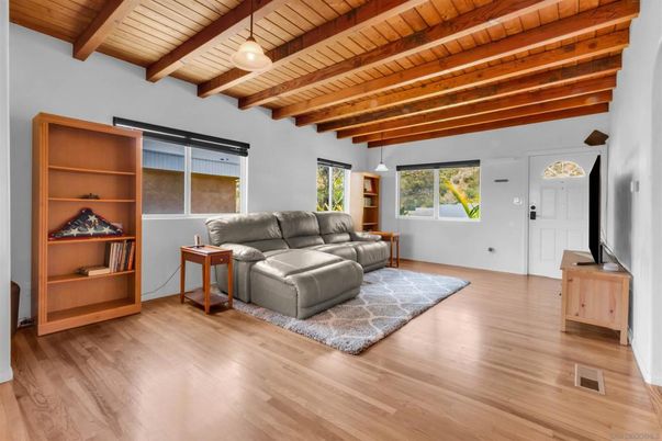 Interior, Living room, Pendant Lights, Wooden Beams, Wooden Ceilings, Wood Texture Flooring