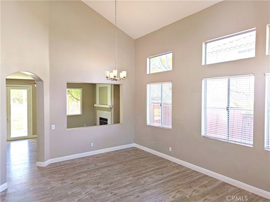 Chandelier, Empty room, Interior, Wood Texture Flooring