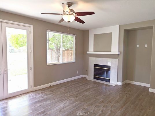 Empty room, Fireplace, Interior, Wood Texture Flooring