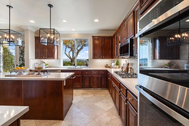 Interior, Kitchen, Pendant Lights, Recessed Lighting, Stainless Steel Appliances