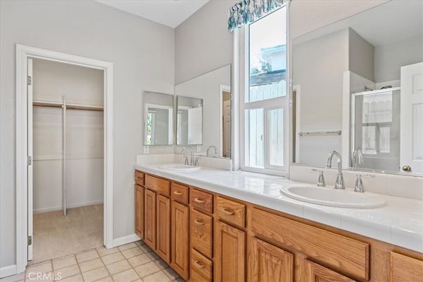 Bathroom, Dual Sink Vanities, Interior, Tile Countertops