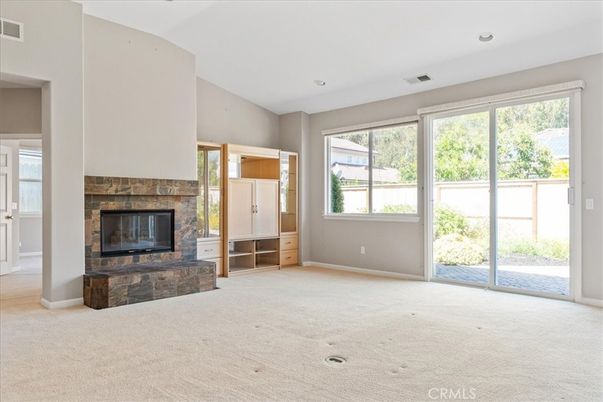Empty room, Fireplace, Interior, Recessed Lighting