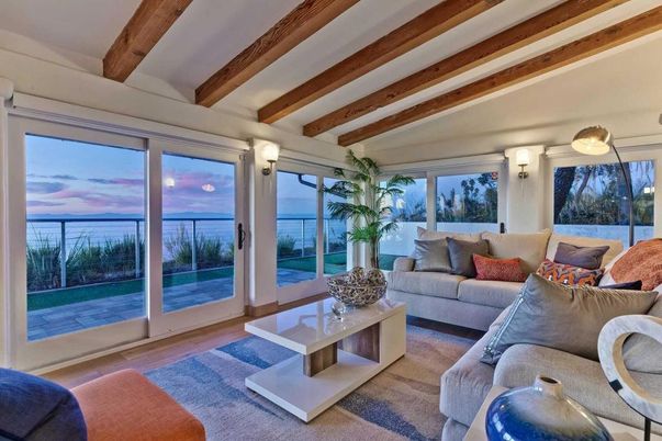 Interior, Living room, Water, Wooden Beams