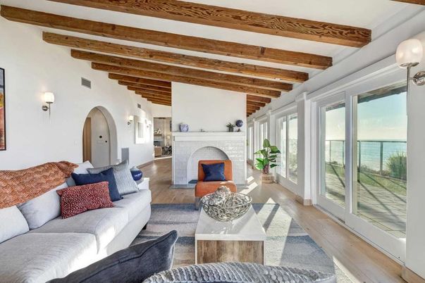 Fireplace, Interior, Living room, Wooden Beams, Wood Texture Flooring