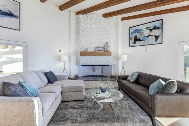 Interior, Living room, Wooden Beams