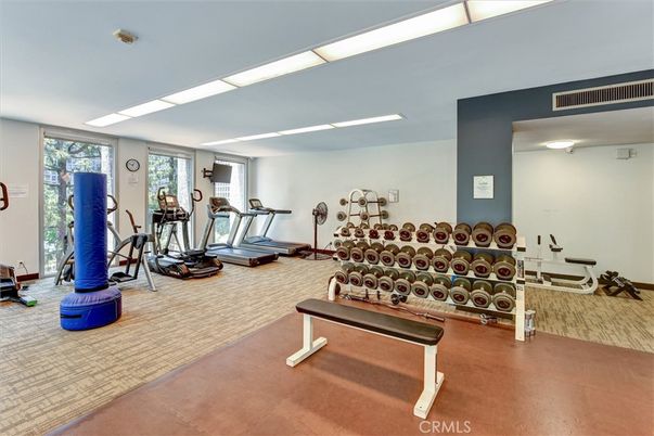 Fitness Equipment, Gym, Interior, Recessed Lighting
