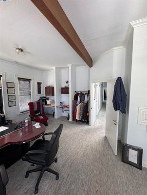 Home Office, Interior, Wooden Beams