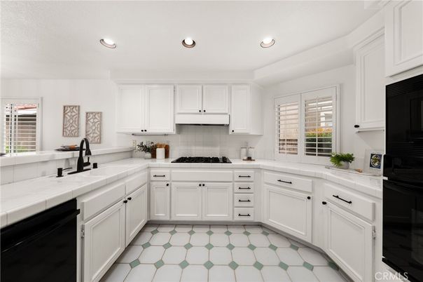 Interior, Kitchen, Recessed Lighting, Tile Countertops