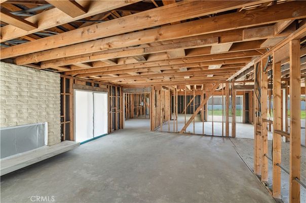 Interior, Stone Walls, Wooden Beams