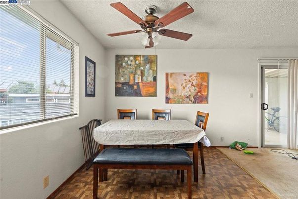 Dining room, Interior, Wood Texture Flooring