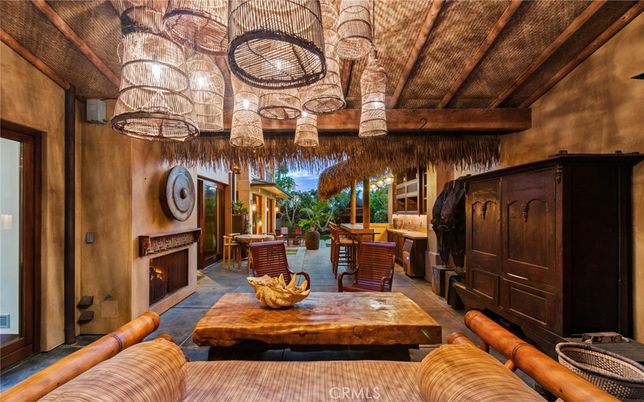 Fireplace, Interior, Living room, Pendant Lights, Wooden Ceilings