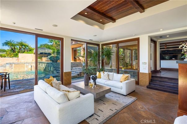 Interior, Living room, Recessed Lighting, Wooden Beams, Wooden Ceilings