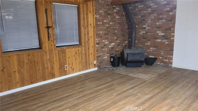 Fireplace, Interior, Stone Walls, Wood Texture Flooring, Wooden Walls