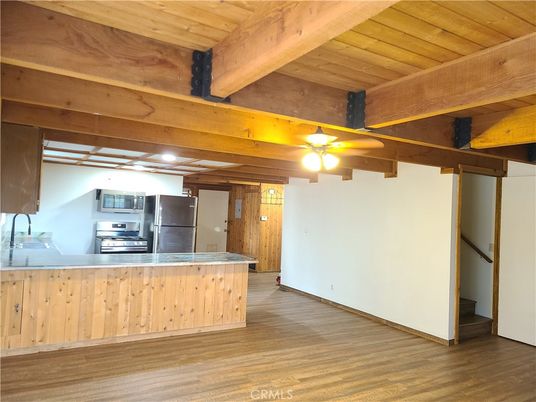 Interior, Kitchen, Stainless Steel Appliances, Wooden Beams, Wooden Ceilings, Wood Texture Flooring