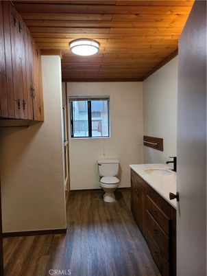 Bathroom, Interior, Wooden Ceilings, Wood Texture Flooring