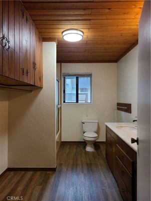 Bathroom, Interior, Wooden Ceilings, Wood Texture Flooring
