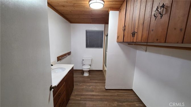 Bathroom, Interior, Wooden Ceilings, Wood Texture Flooring