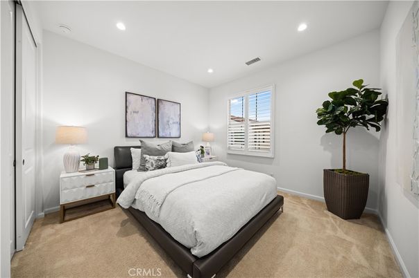 Bedroom, Interior, Recessed Lighting
