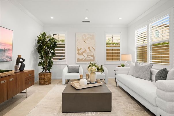 Interior, Living room, Recessed Lighting