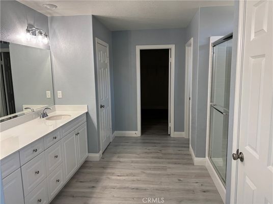 Bathroom, Dual Sink Vanities, Interior, Wood Texture Flooring