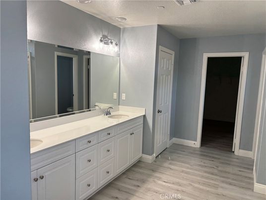 Bathroom, Dual Sink Vanities, Interior, Wood Texture Flooring