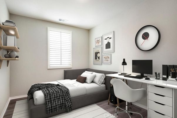 Bedroom, Home Office, Interior, Wood Texture Flooring