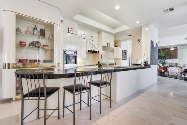 Dining room, Interior, Kitchen, Recessed Lighting, Stainless Steel Appliances