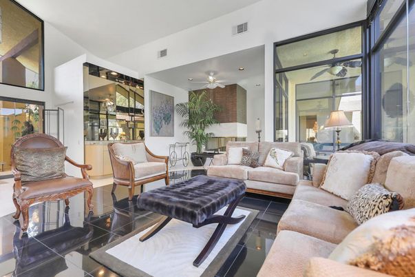 Interior, Living room, Recessed Lighting
