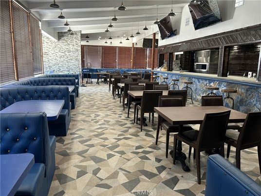 Dining room, Interior, Pendant Lights, Stone Walls