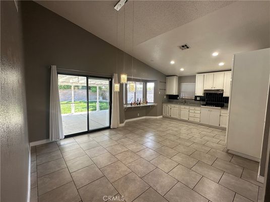 Empty room, Interior, Kitchen, Pendant Lights, Recessed Lighting