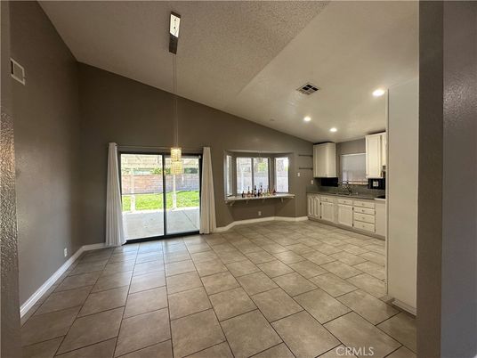 Empty room, Interior, Kitchen, Pendant Lights, Recessed Lighting