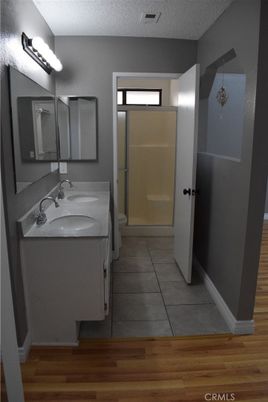 Bathroom, Dual Sink Vanities, Interior, Wood Texture Flooring