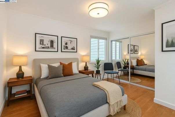 Bedroom, Interior, Wood Texture Flooring