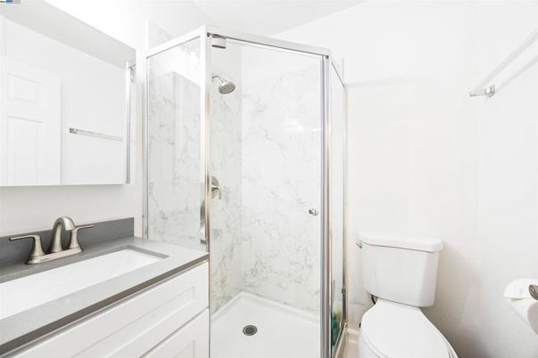 Bathroom, Glass Shower, Interior, Marble Walls