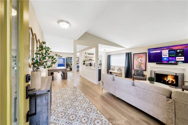 Fireplace, Interior, Living room, Wood Texture Flooring