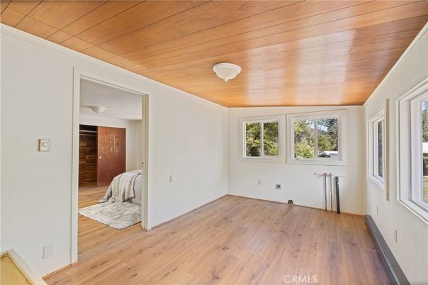 Empty room, Interior, Wooden Ceilings, Wood Texture Flooring