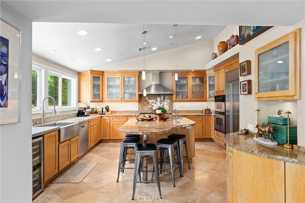 Interior, Kitchen, Pendant Lights, Recessed Lighting, Stainless Steel Appliances