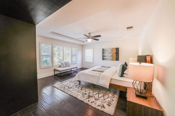 Bedroom, Interior, Wood Texture Flooring