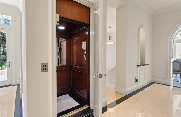 Elevator, Interior, Pendant Lights, Recessed Lighting, Wooden Walls