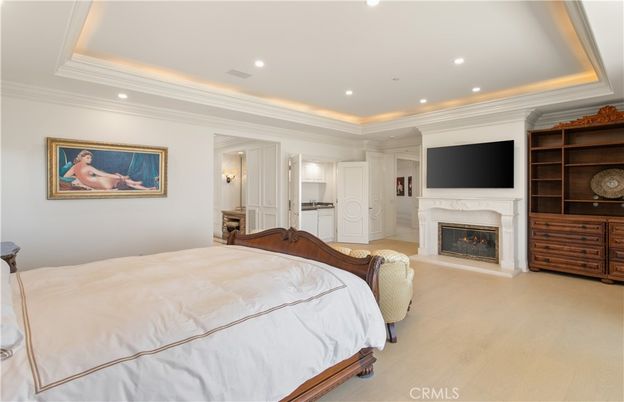 Bedroom, Fireplace, Interior, Recessed Lighting